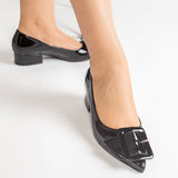 Pantofi GLOSS BUCKLE Negru