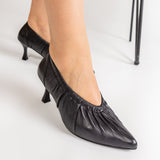 Pantofi stiletto Drapée Noir