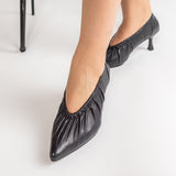 Pantofi stiletto Drapée Noir