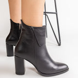 Ghete Dama Chic Elegance Negre cu Design Asimetric