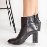 Ghete Dama Chic Elegance Negre cu Design Asimetric