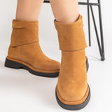 Ghete Piele Naturala Rebel Chic Camel