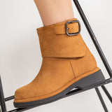 Ghete Piele Naturala Rebel Chic Camel