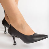 Pantofi Stiletto Eleganti Jordan Piele Neagra