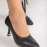 Pantofi Stiletto Eleganti Jordan Piele Neagra