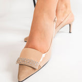 Pantofi Stiletto Nude Slingback Glamour Passofino