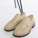 Pantofi Loafer NAOMI Chunky Piele Bej