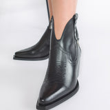 Ciocate Ankle Boots Suede Neagra Piele