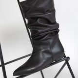 Cizme din piele neagra Bellezza