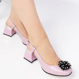 Pantofi Decupati Cu Accesoriu Paris Lila
