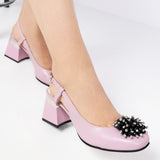 Pantofi Decupati Cu Accesoriu Paris Lila