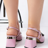 Pantofi Decupati Cu Accesoriu Paris Lila