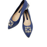 Balerini accesorizati Lara Blue