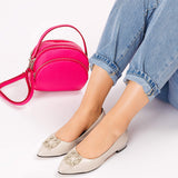 Balerini accesorizati Lara Grey