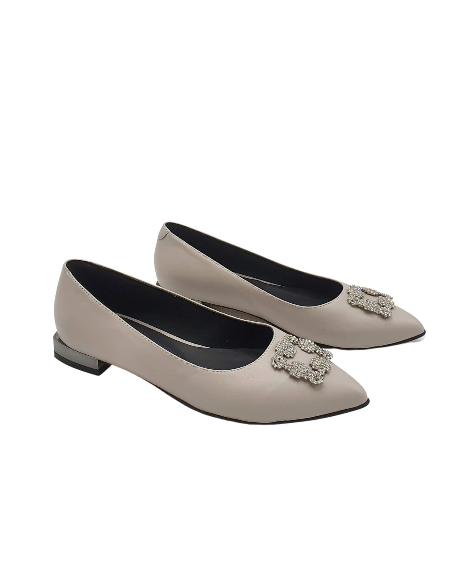 Balerini accesorizati Lara Grey