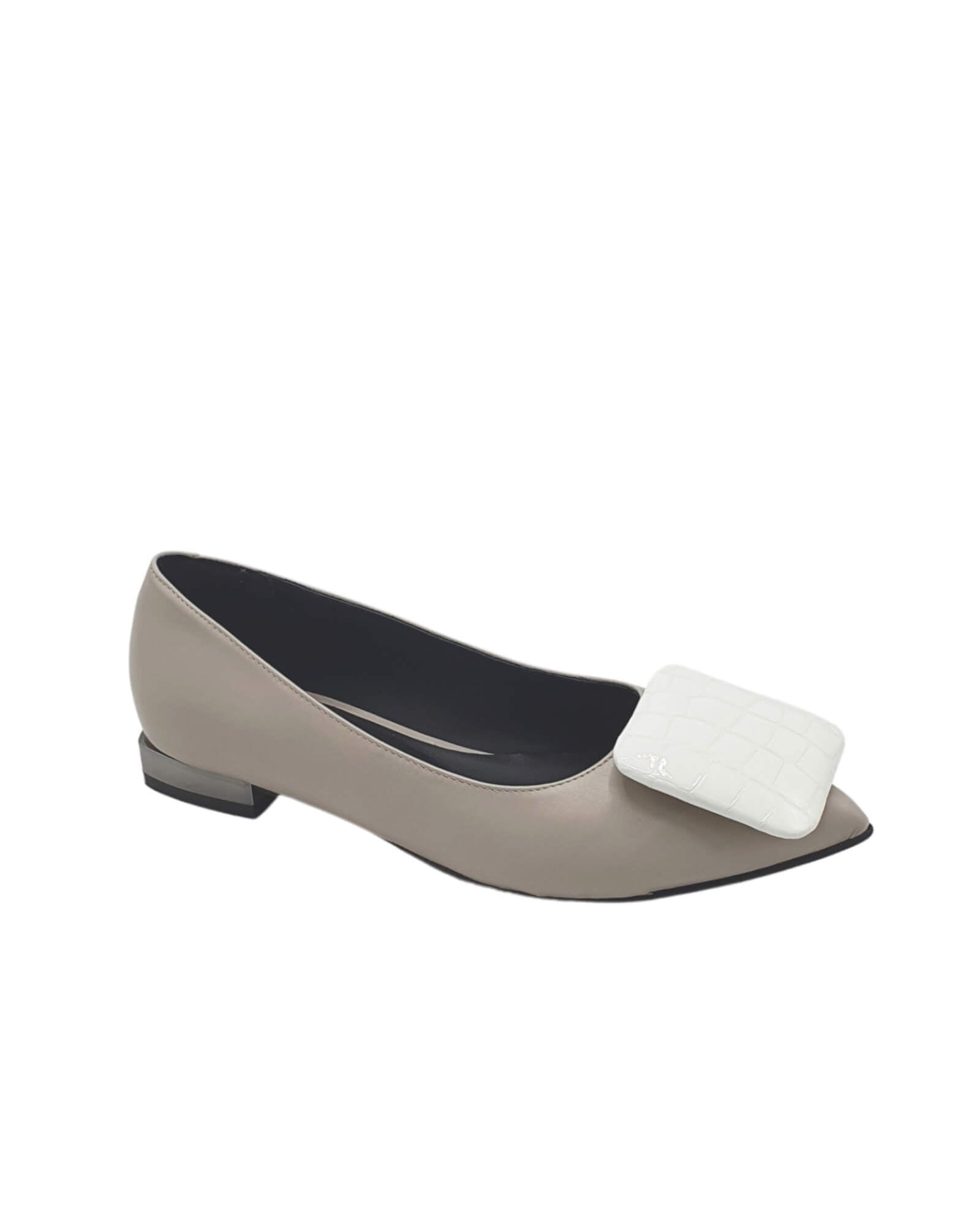 Balerini comozi cu accesorii Andros Grey