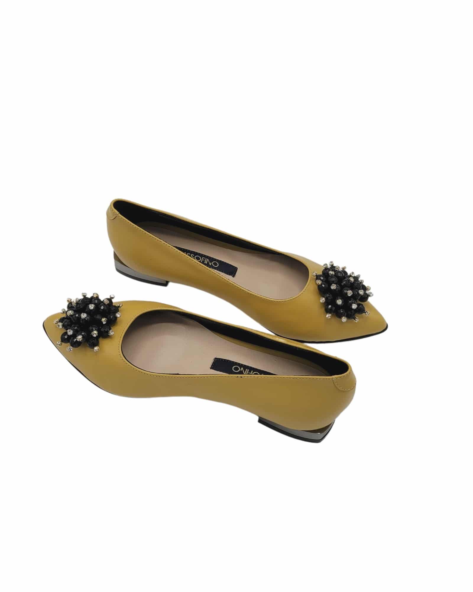 Balerini cu accesoriu Clothos Yellow