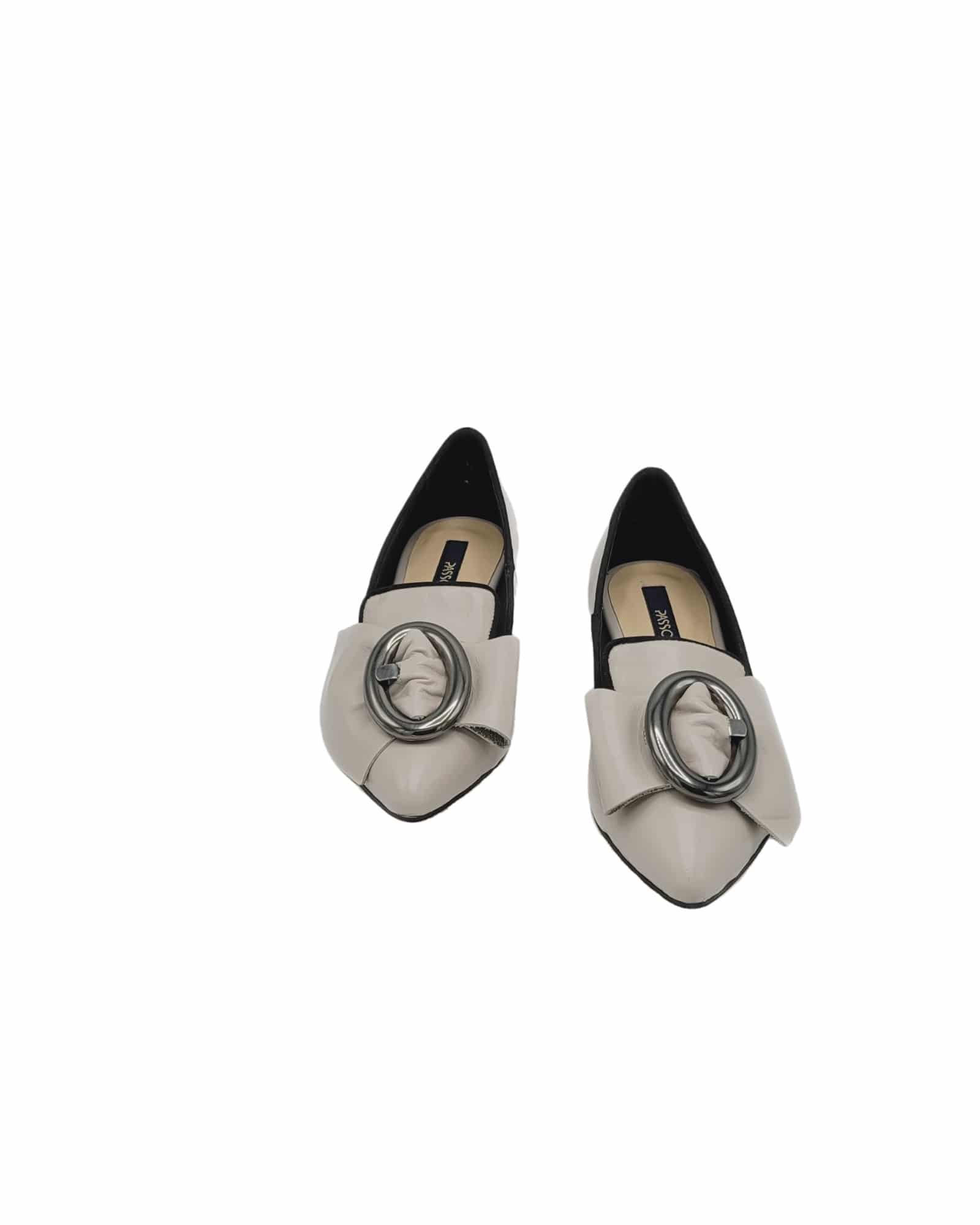 Balerini cu accesoriu oval Blake Grey
