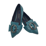 Balerini cu accesoriu oval Blake Turqoise