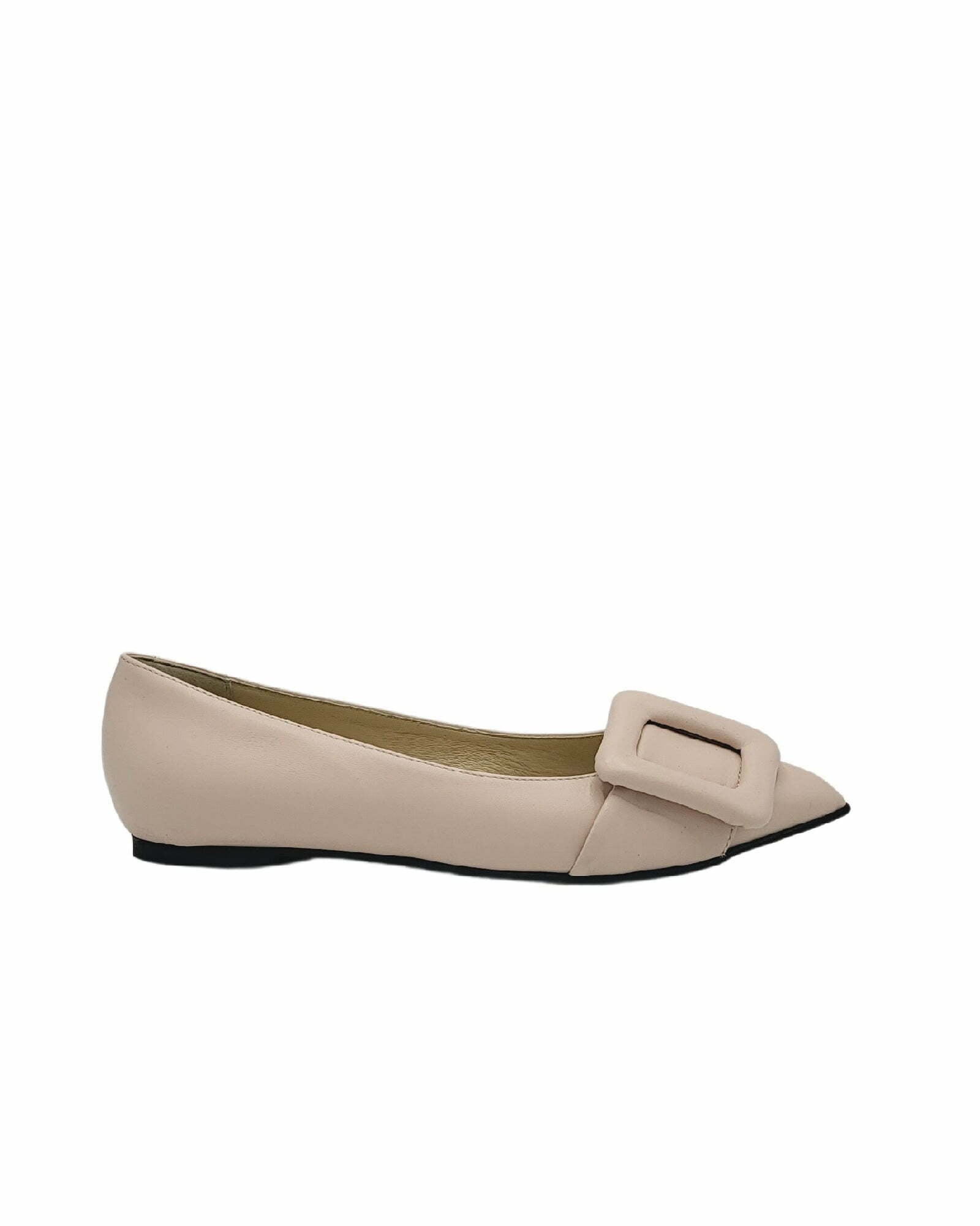 Balerini cu accesoriu PF1084-37 roz pudra