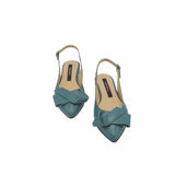 Balerini cu funda Joy Turquoise