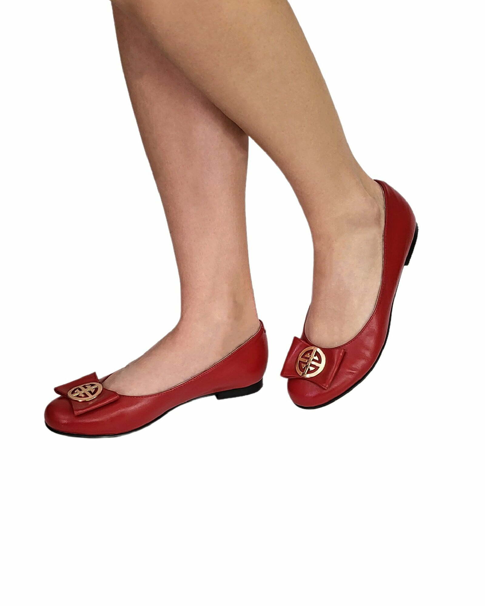 Balerini cu varf rotund Ada Red