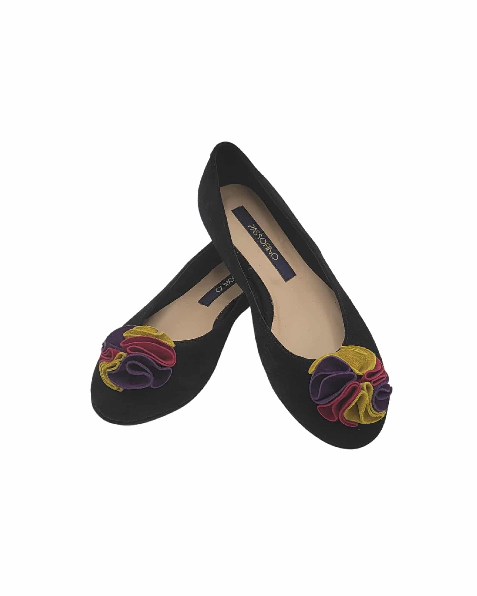 Balerini cu varf rotund Cruz Black