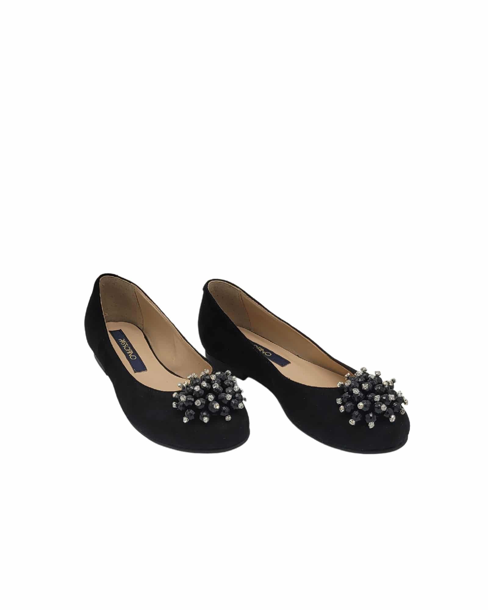 Balerini cu varf rotund Mirya Black