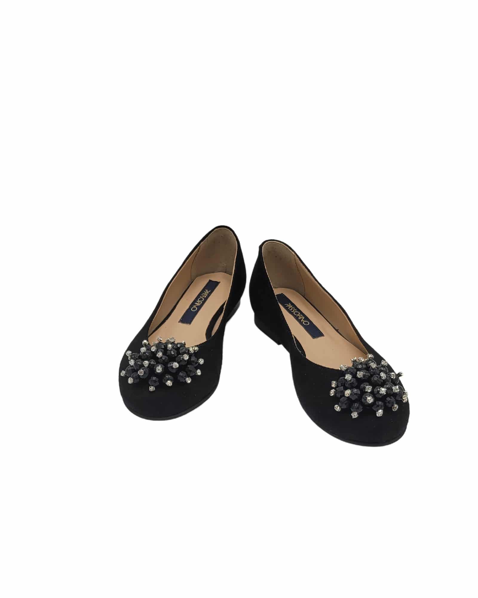 Balerini cu varf rotund Mirya Black