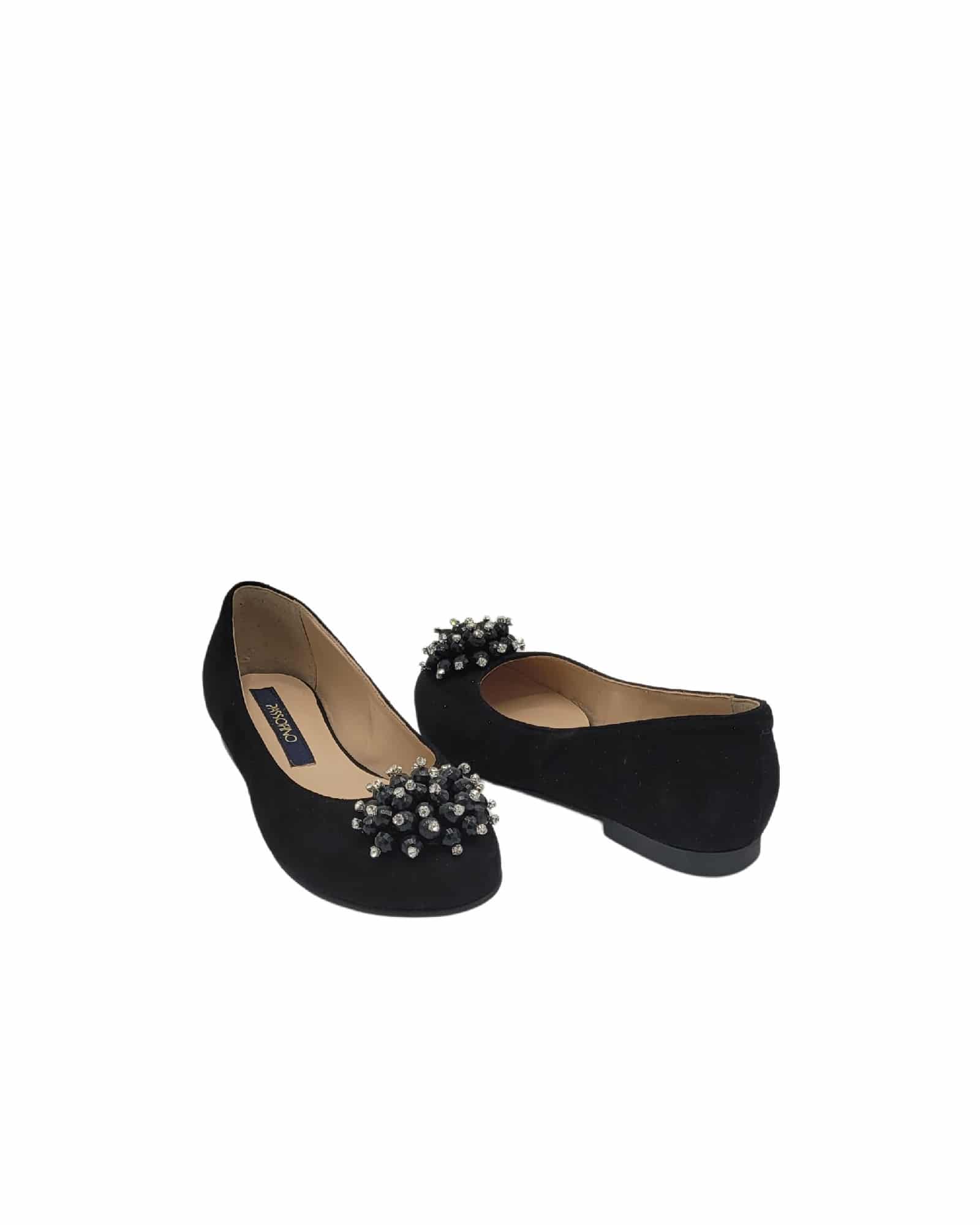 Balerini cu varf rotund Mirya Black