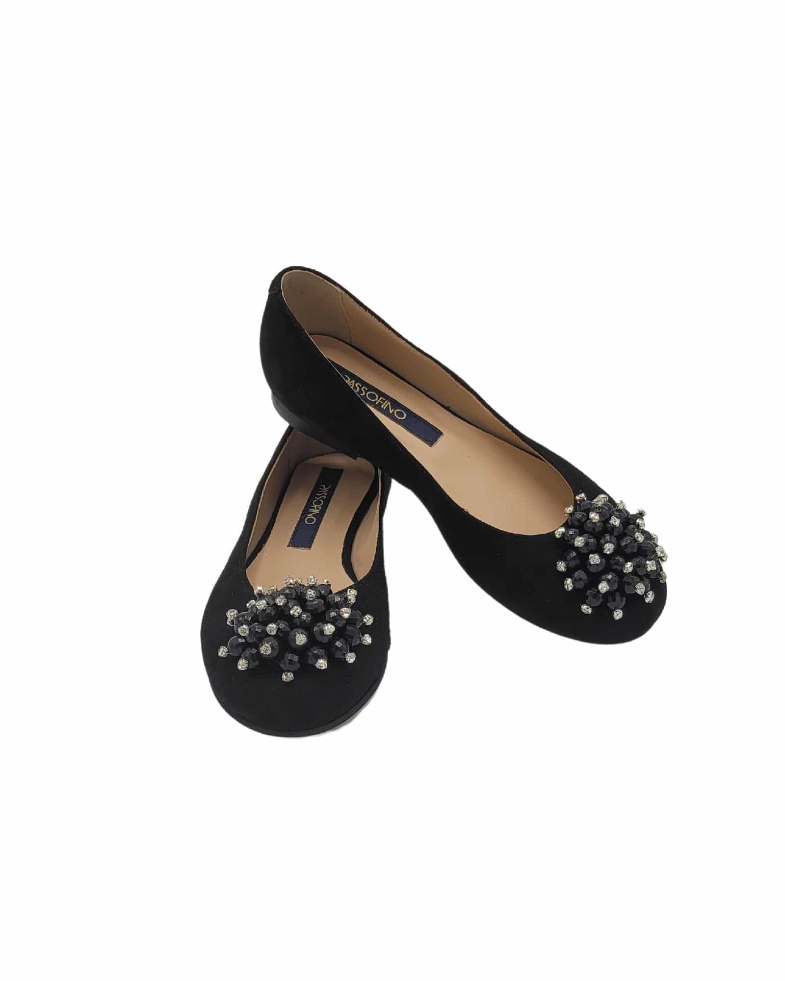 Balerini cu varf rotund Mirya Black