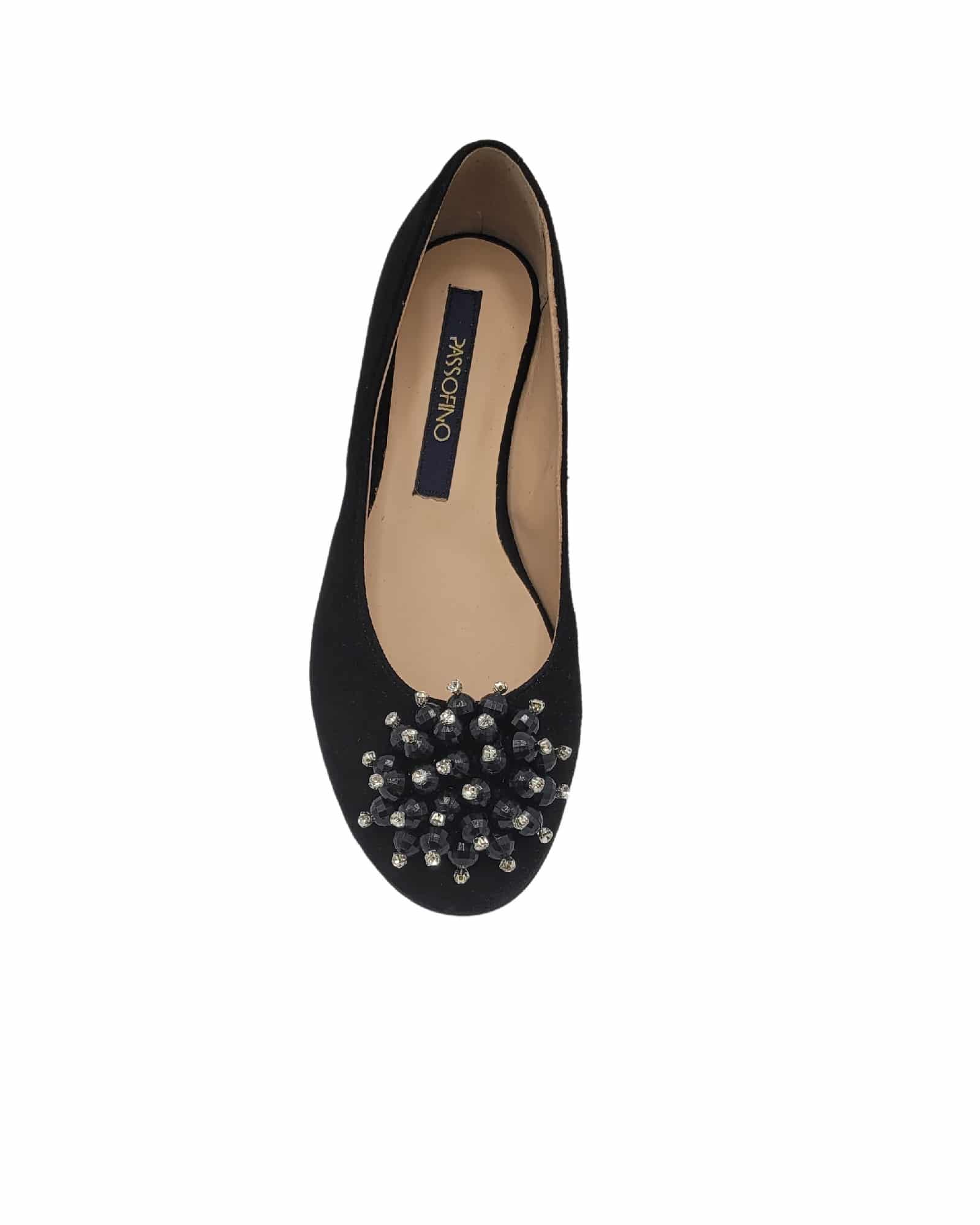 Balerini cu varf rotund Mirya Black