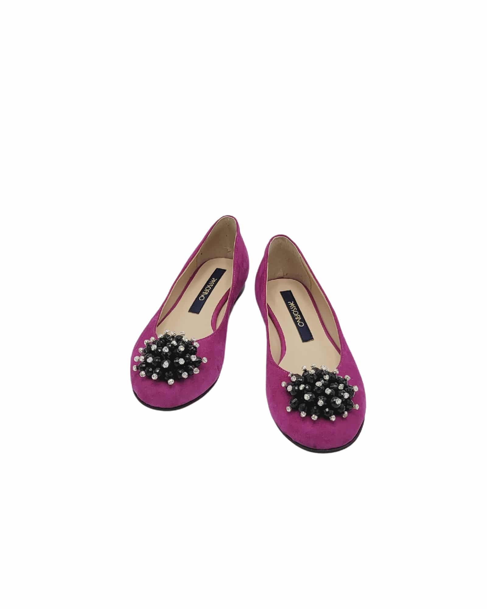 Balerini cu varf rotund Mirya Fuchsia