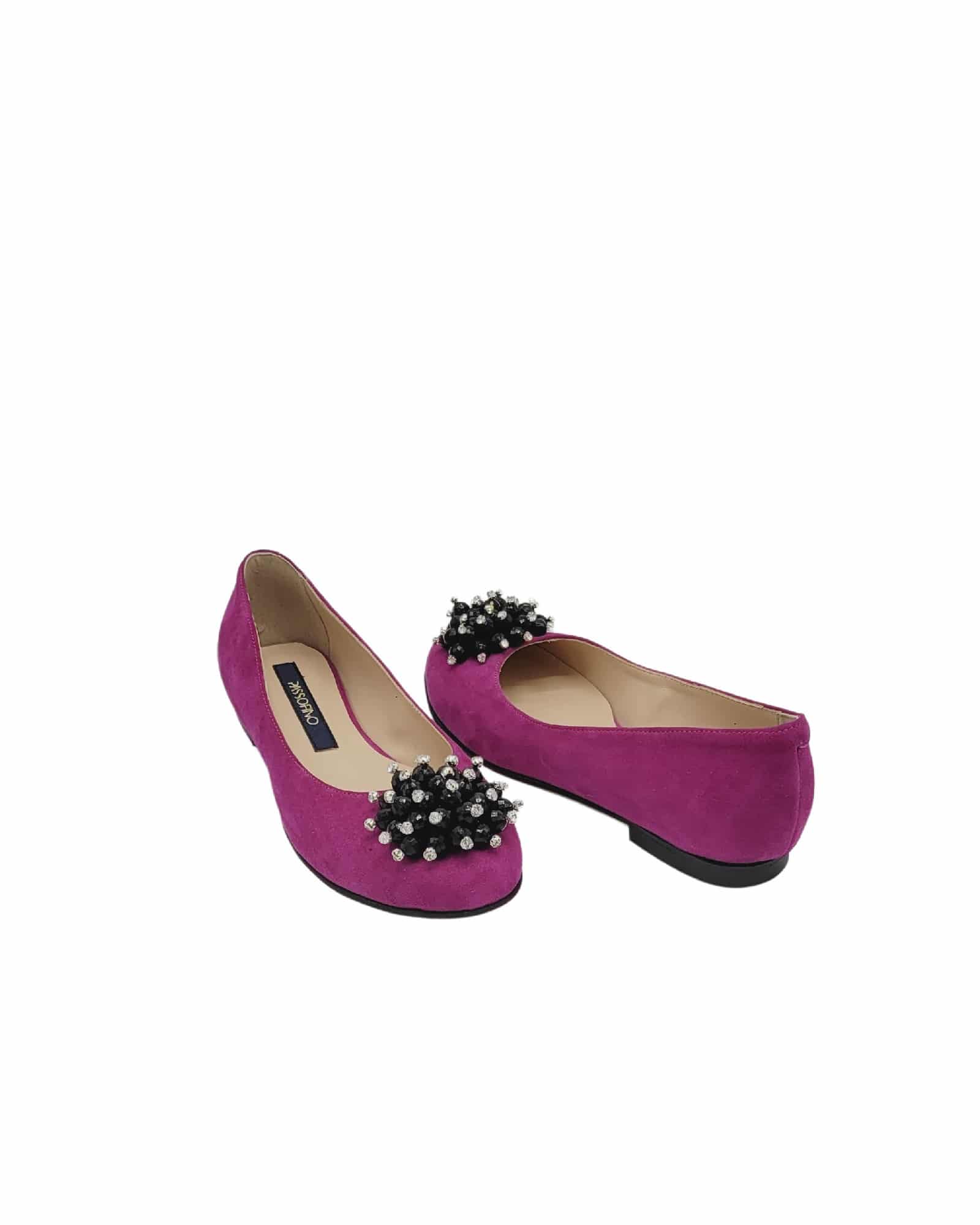Balerini cu varf rotund Mirya Fuchsia