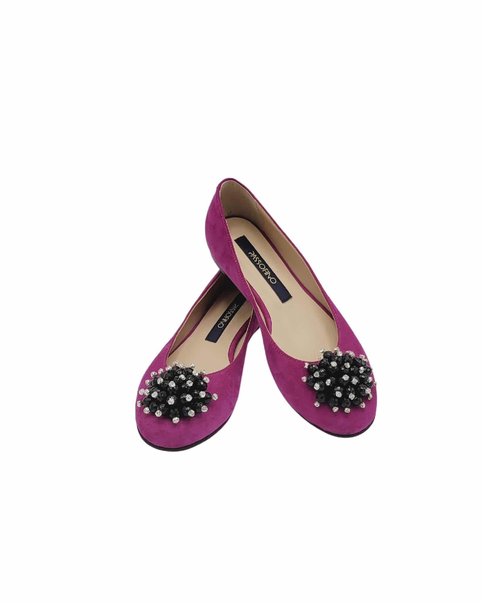 Balerini cu varf rotund Mirya Fuchsia