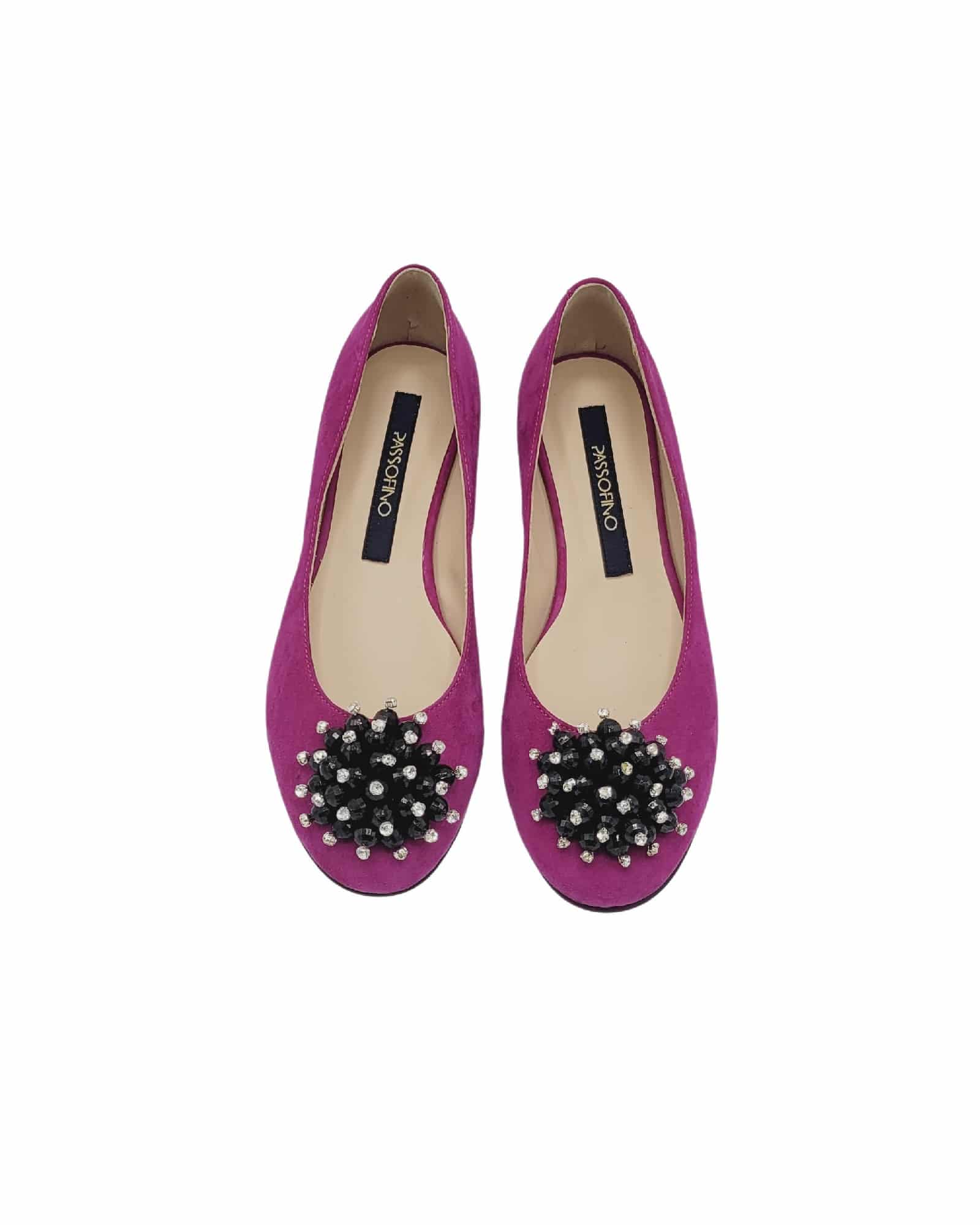 Balerini cu varf rotund Mirya Fuchsia