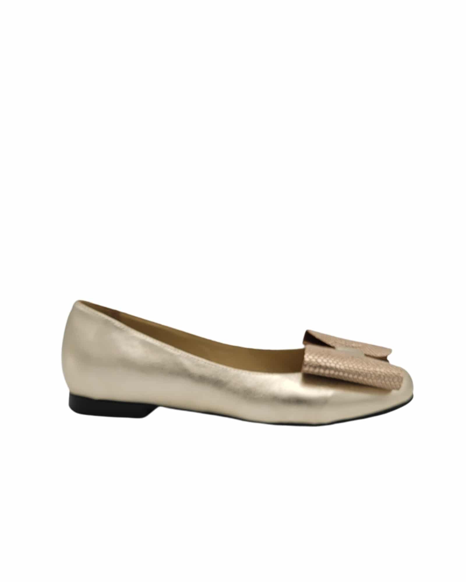 Balerini cu varf rotund Selene Gold