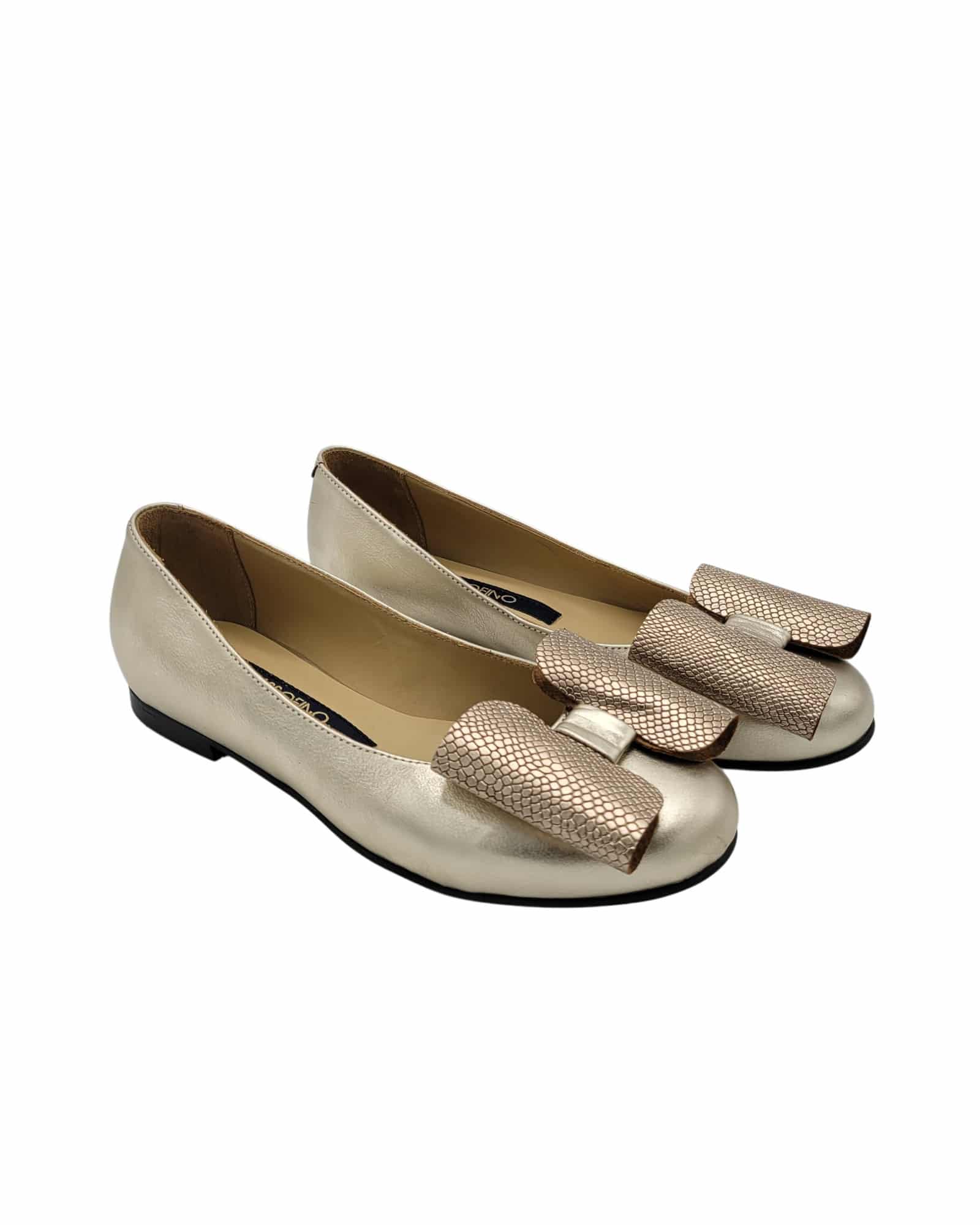 Balerini cu varf rotund Selene Gold