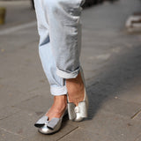Balerini cu varf rotund Selene Silver