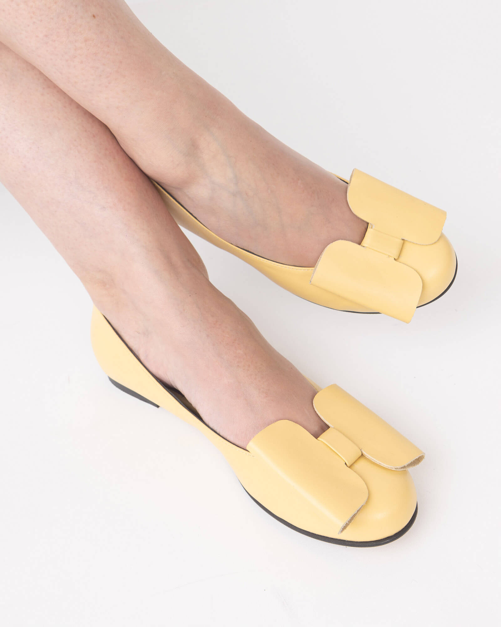 Balerini cu varf rotund Selene Yellow