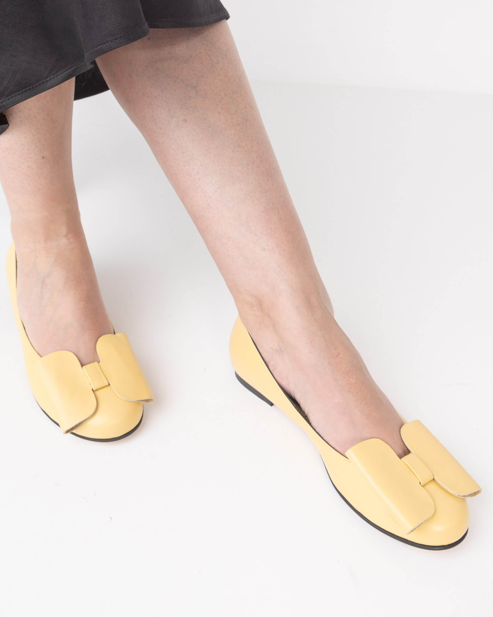 Balerini cu varf rotund Selene Yellow