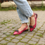 Balerini decupati la spate Anin Fuchsia