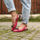 Balerini decupati la spate Anin Fuchsia