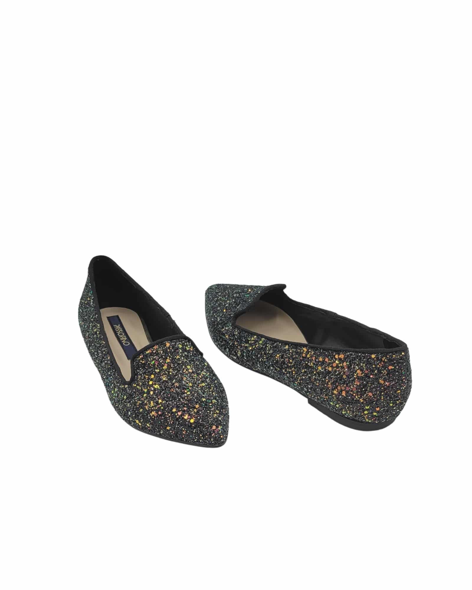 Balerini din glitter Zina Multicolor