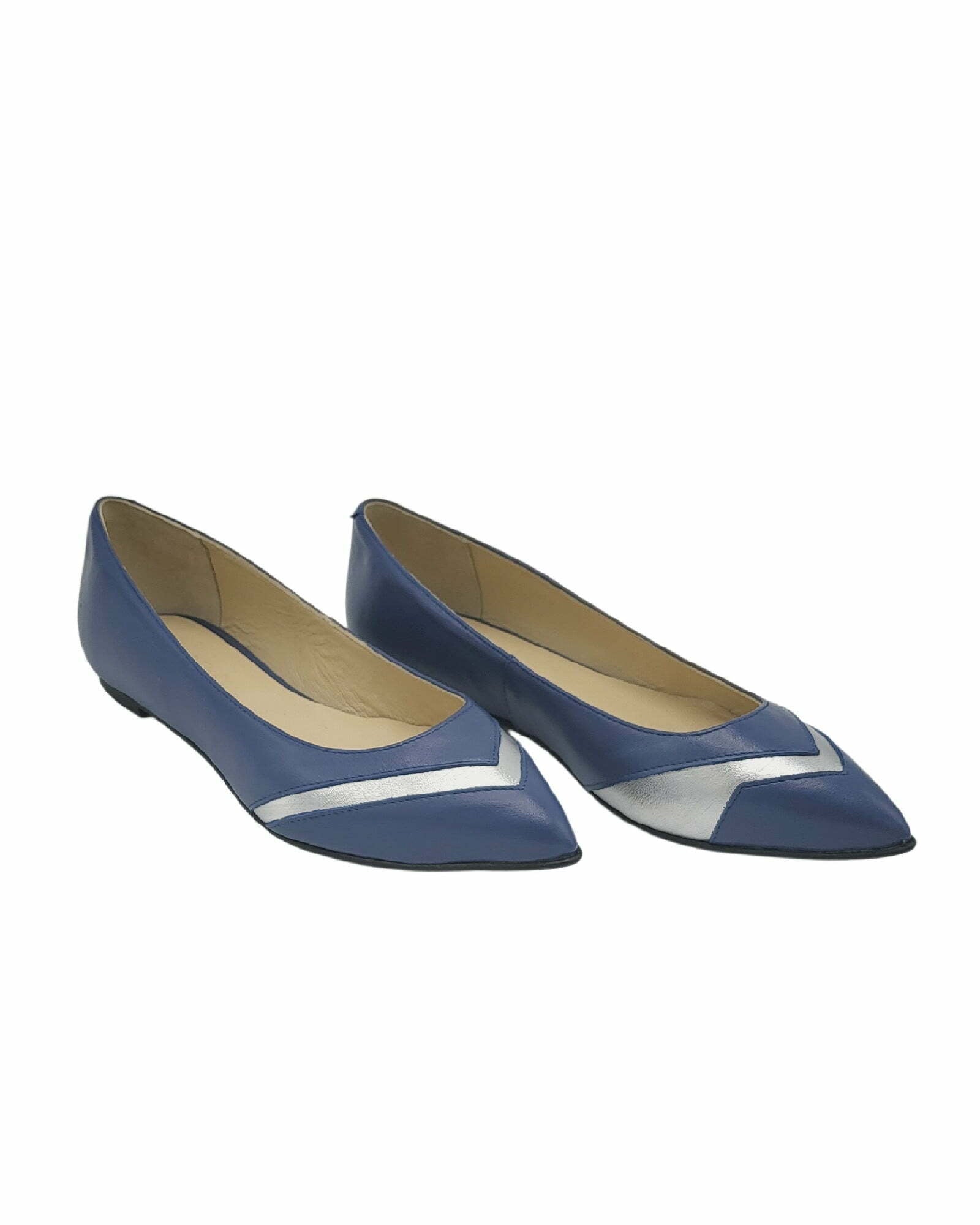 Balerini din piele blue PF1084-38