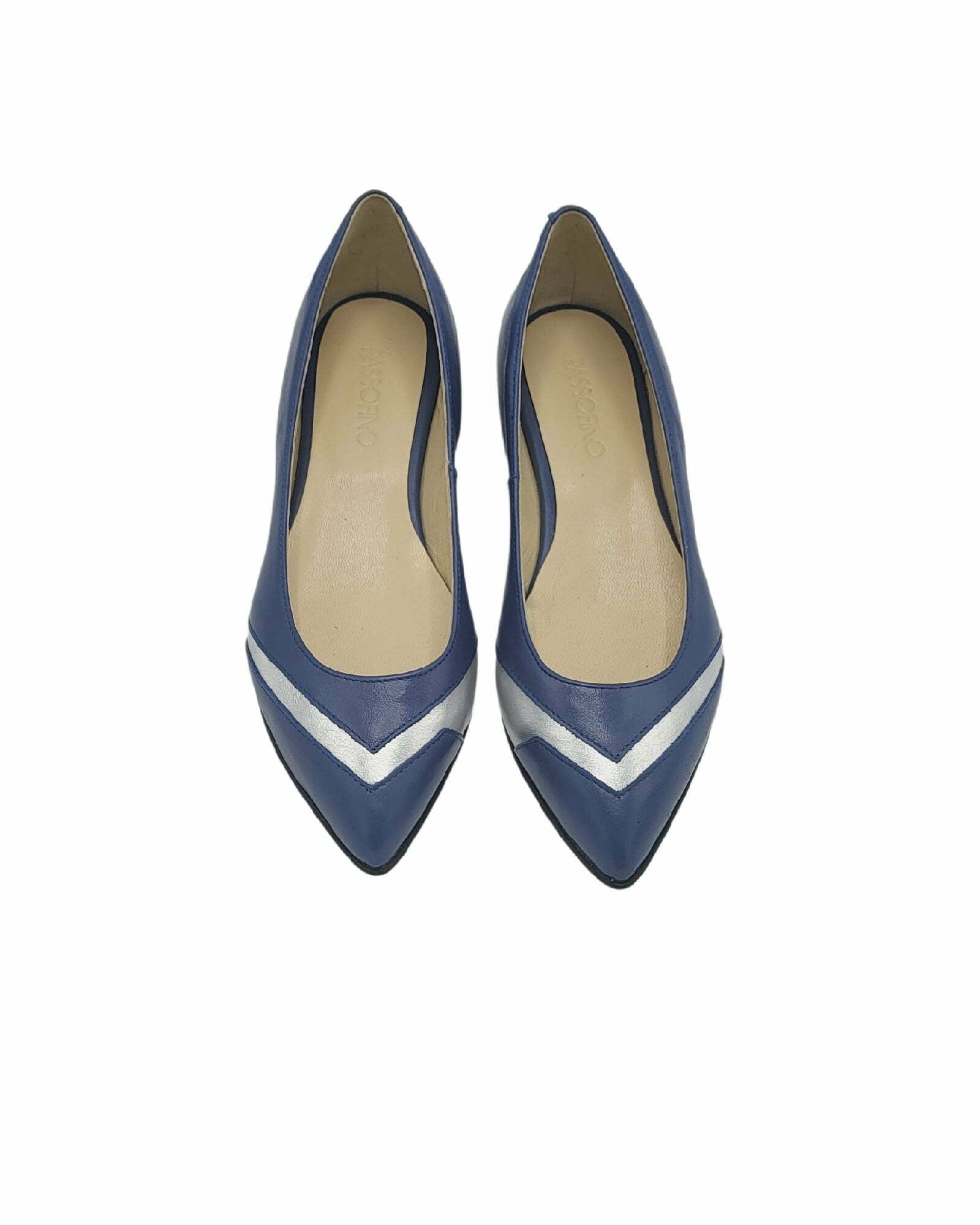 Balerini din piele blue PF1084-38