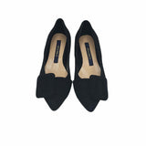 Balerini din piele intoarsa cu accesoriu PF1084-37 negru