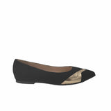 Balerini din piele intoarsa neagra PF1084-38