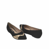 Balerini din piele intoarsa neagra PF1084-38