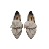 Balerini din piele moale Aretha Grey